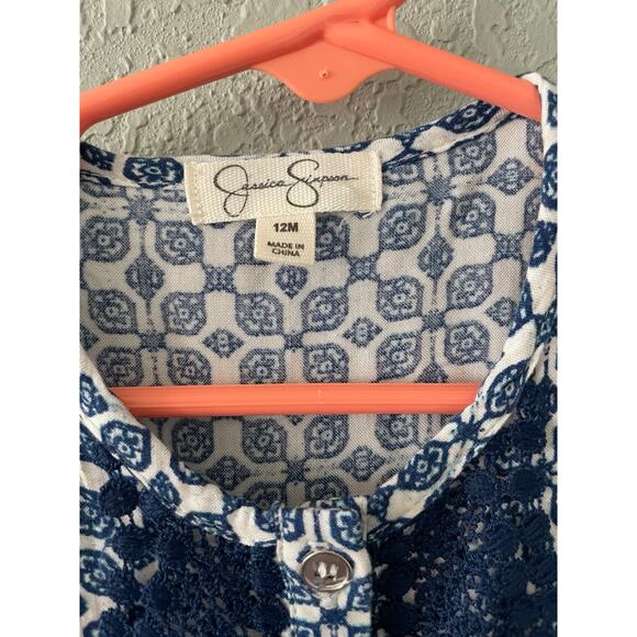 Jessica Simpson girls 12 month romper jumpsuit outfit - Picture 3 of 4